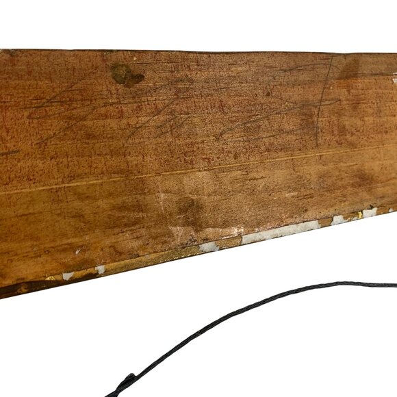 VTG Art Nouveau Ornate Gold Gilt Wood Hanging Picture Frame 22x17 Made In Mexico - Picture 6 of 9